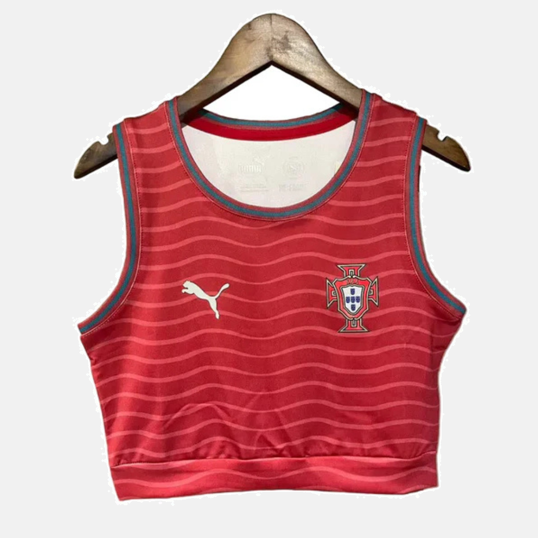 Cropped Feminino Principal Portugal - Copa do Mundo 2026
